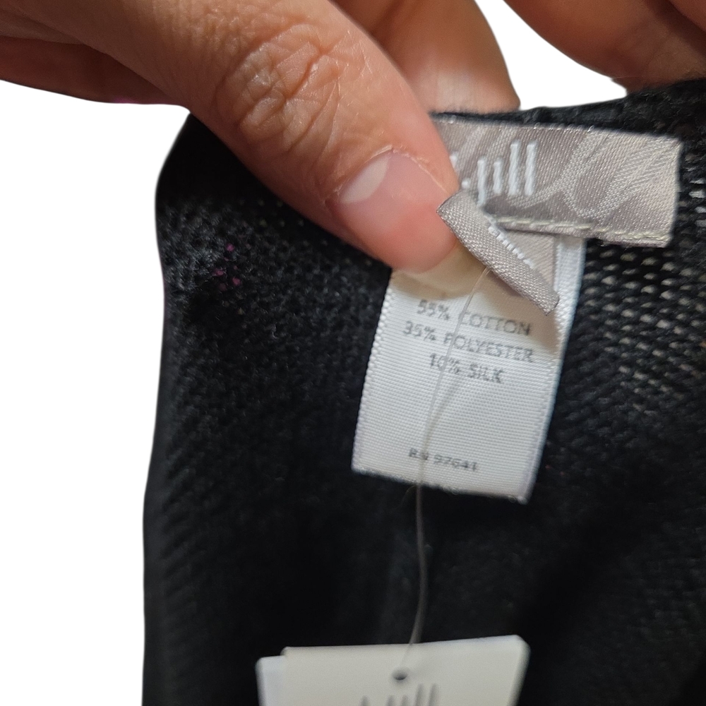 J. Jill  NWT Elegant Black Women's Cardigan - Picture 6 of 7
